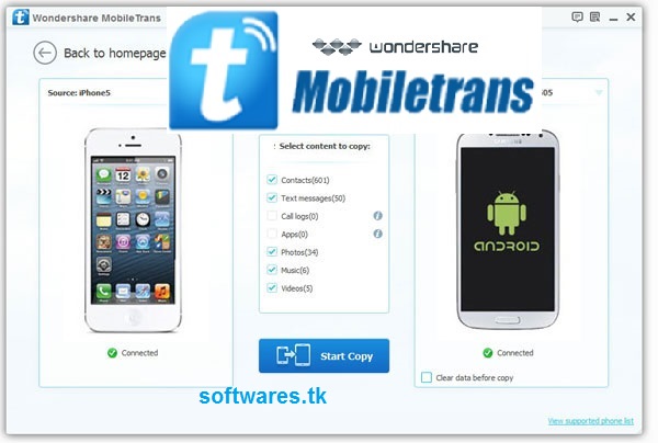 Wondershare Mobile Transfer Cracked Version